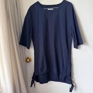 Dark blue DKNY long top or shirt dress, size S. Donna Karan New York like new